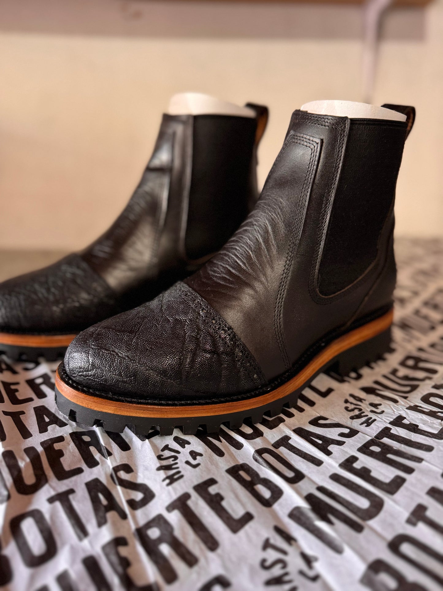 Chrome Tanned Chelsea's with Elephant or Shark Toecaps