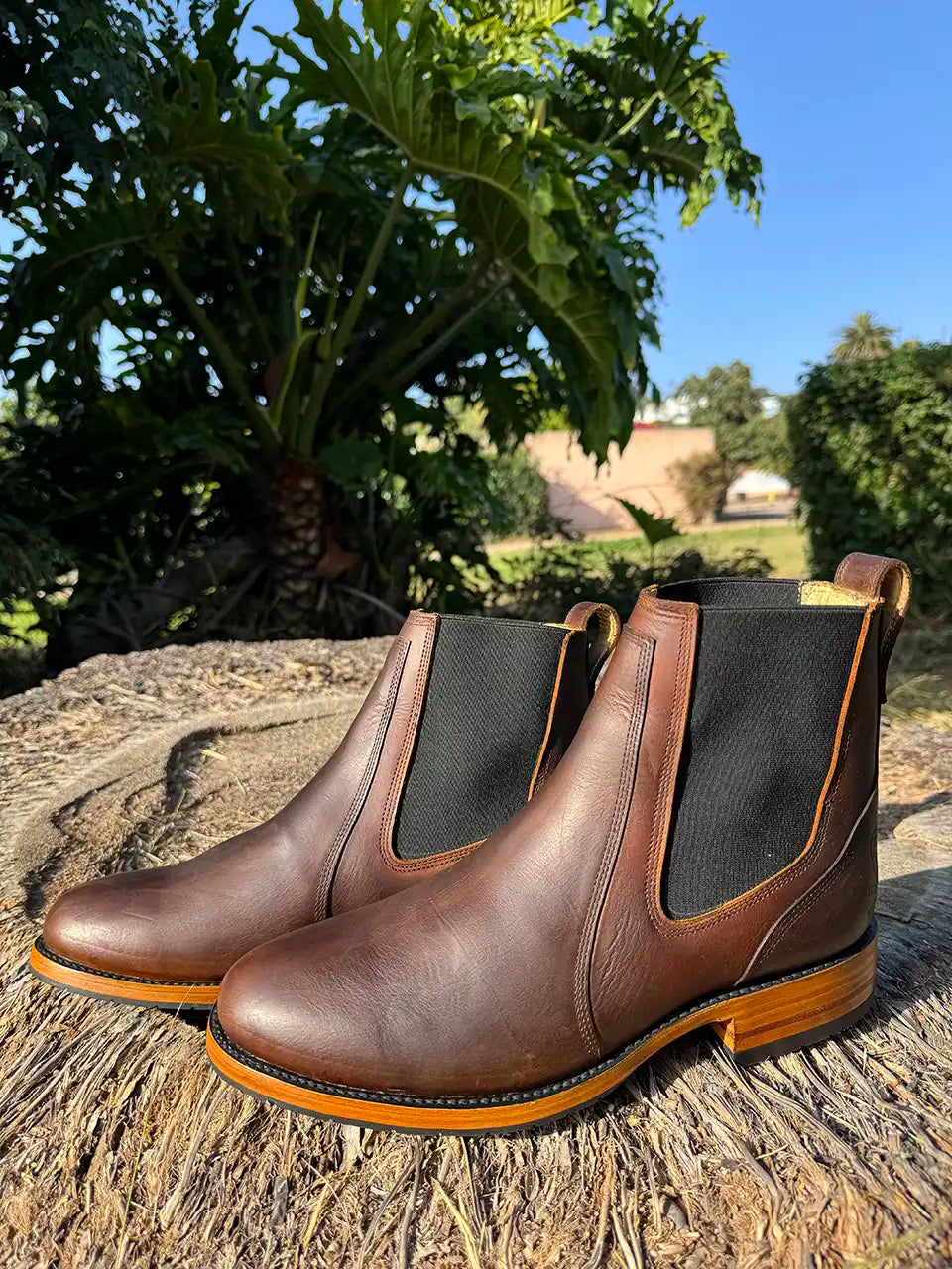 Brown Oil Tanned Chelsea's (Half-Soles)