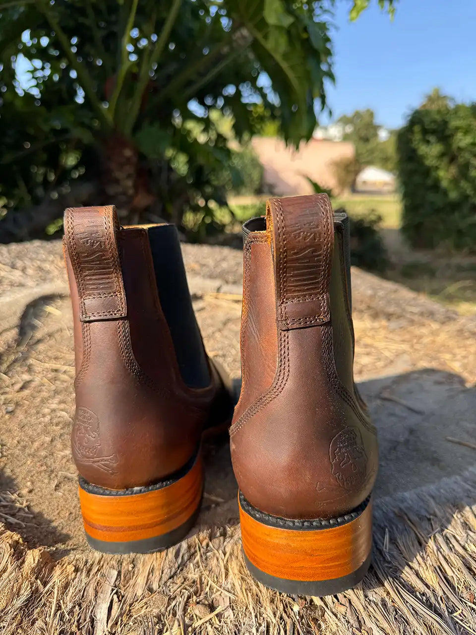 Brown Oil Tanned Chelsea's (Half-Soles)