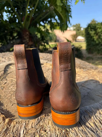 Brown Oil Tanned Chelsea's (Half-Soles)