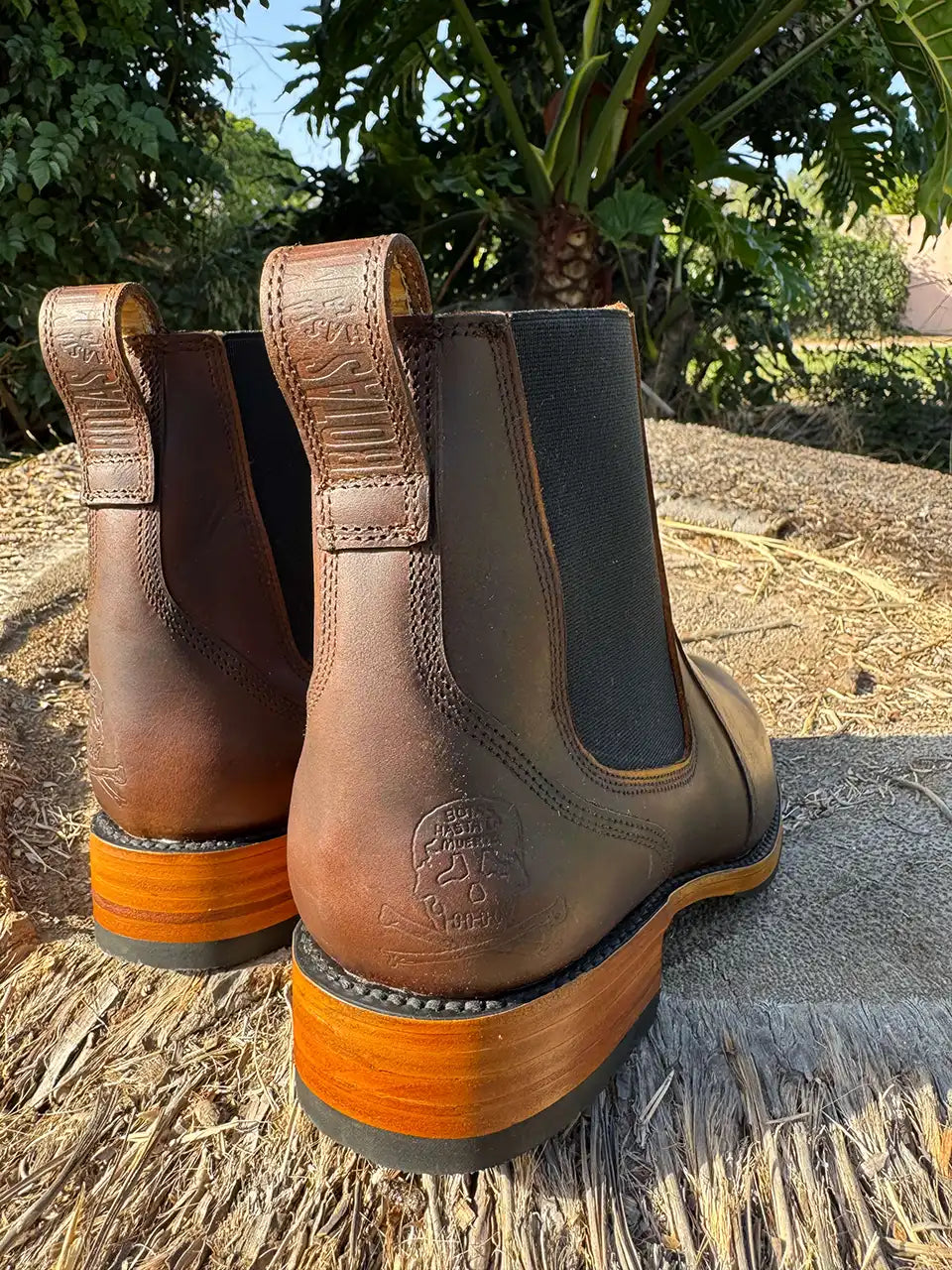 Brown Oil Tanned Chelsea's (Half-Soles)