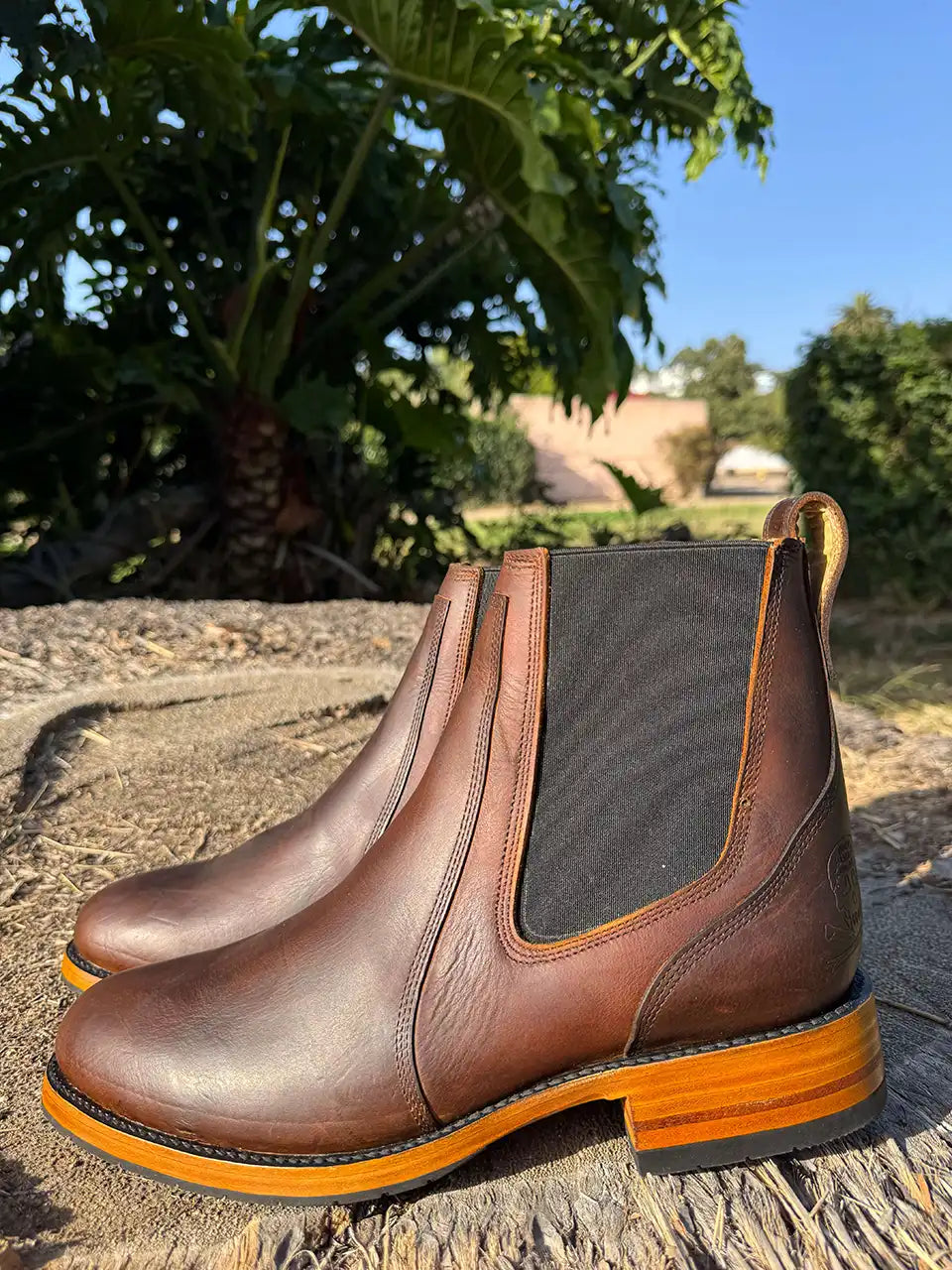 Brown Oil Tanned Chelsea's (Half-Soles)