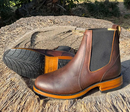 Brown Oil Tanned Chelsea's (Half-Soles)