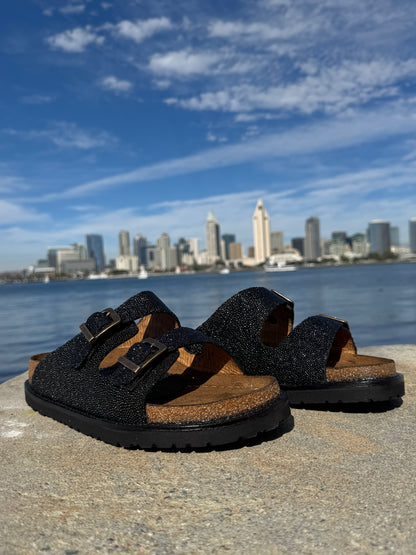 Black Pearl Stingray Huaraches