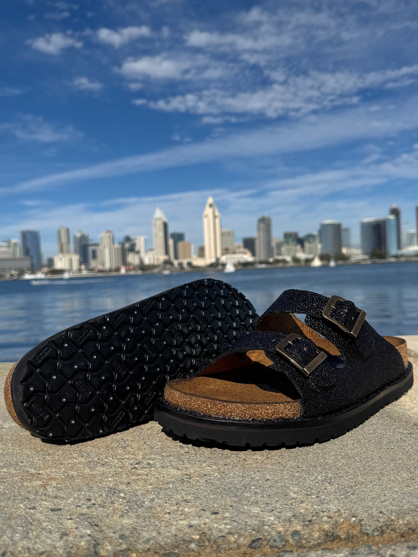 Black Pearl Stingray Huaraches