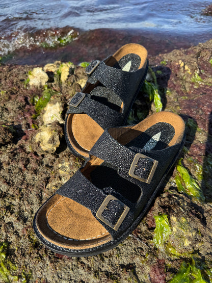 Black Pearl Stingray Huaraches