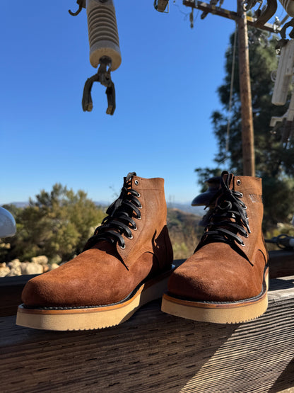 Brown Roughout Lace-Ups