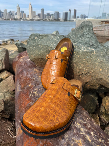 Honey Alligator Clogs