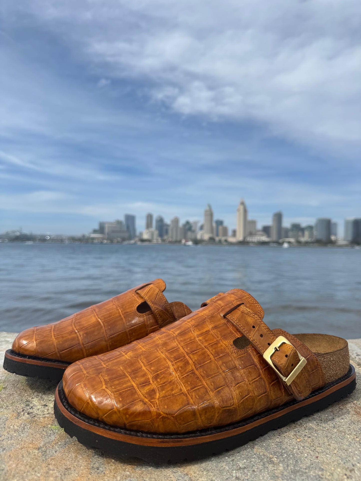 Honey Alligator Clogs