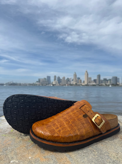 Honey Alligator Clogs