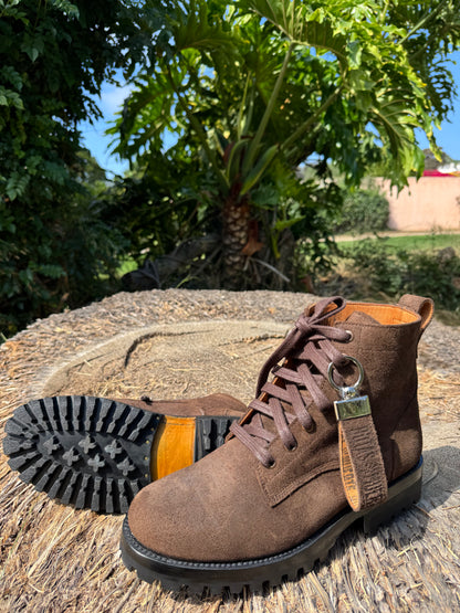 Brown Roughout Lace-Ups (Lug-Sole)