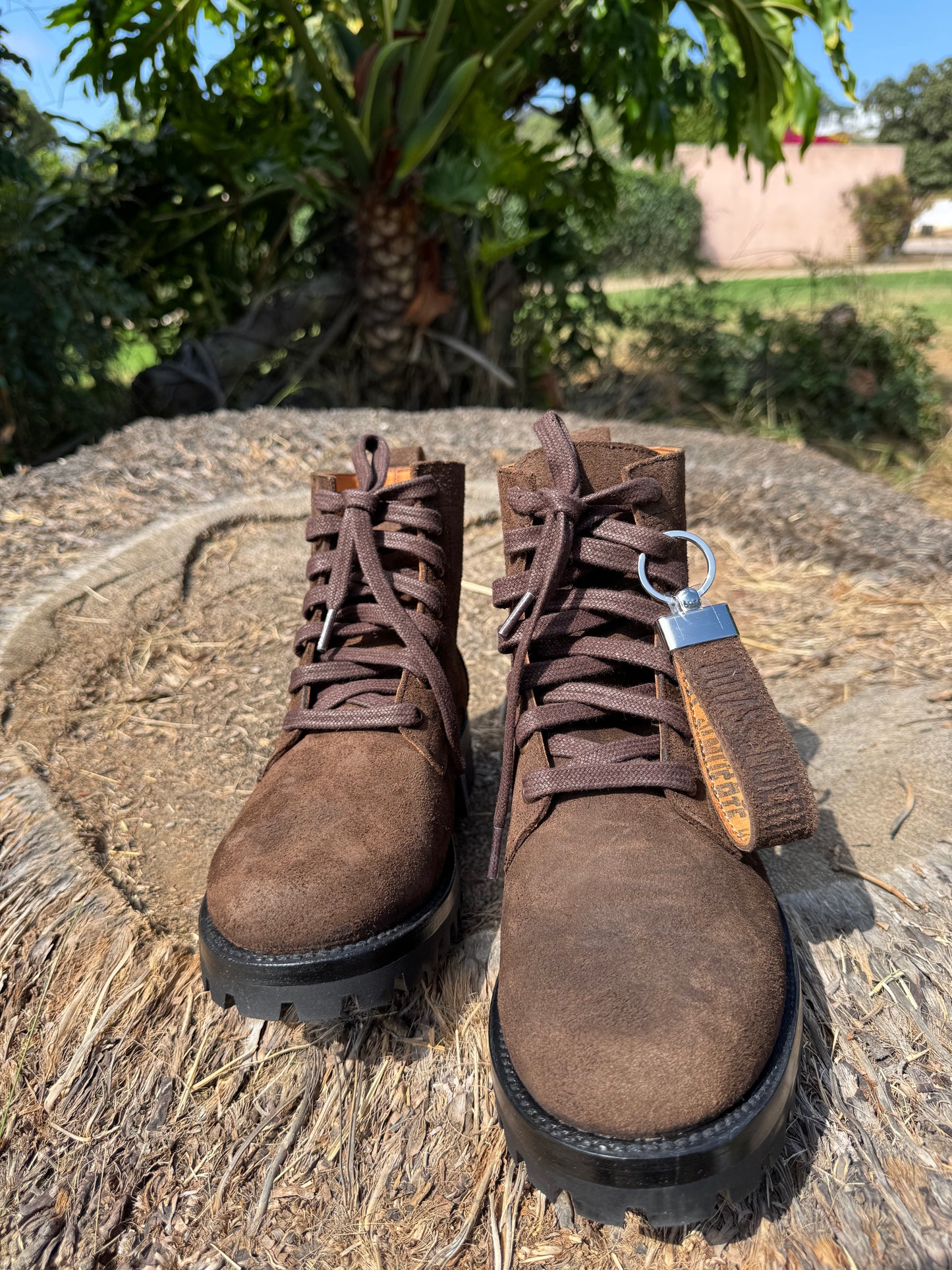 Brown Roughout Lace-Ups (Lug-Sole)
