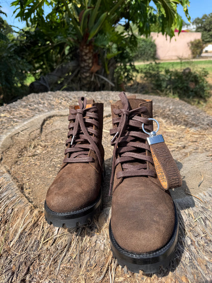 Brown Roughout Lace-Ups (Lug-Sole)