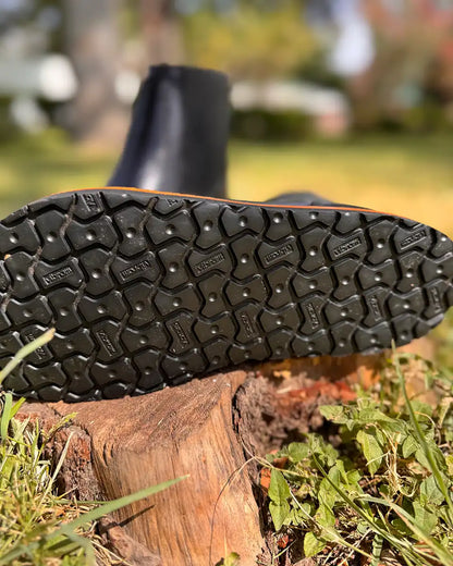 Black Zero Drop Chelsea Boots