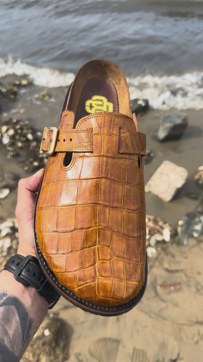 Honey Alligator Clogs