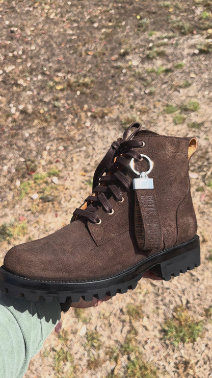 Brown Roughout Lace-Ups (Lug-Sole)