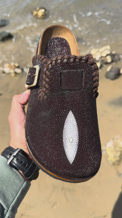 Stingray Pearl Platform Clogs